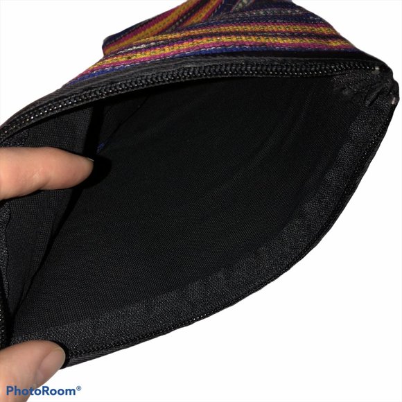 FEED Lauren Bush ethnic stripe zipper pouch NEW - Picture 4 of 4